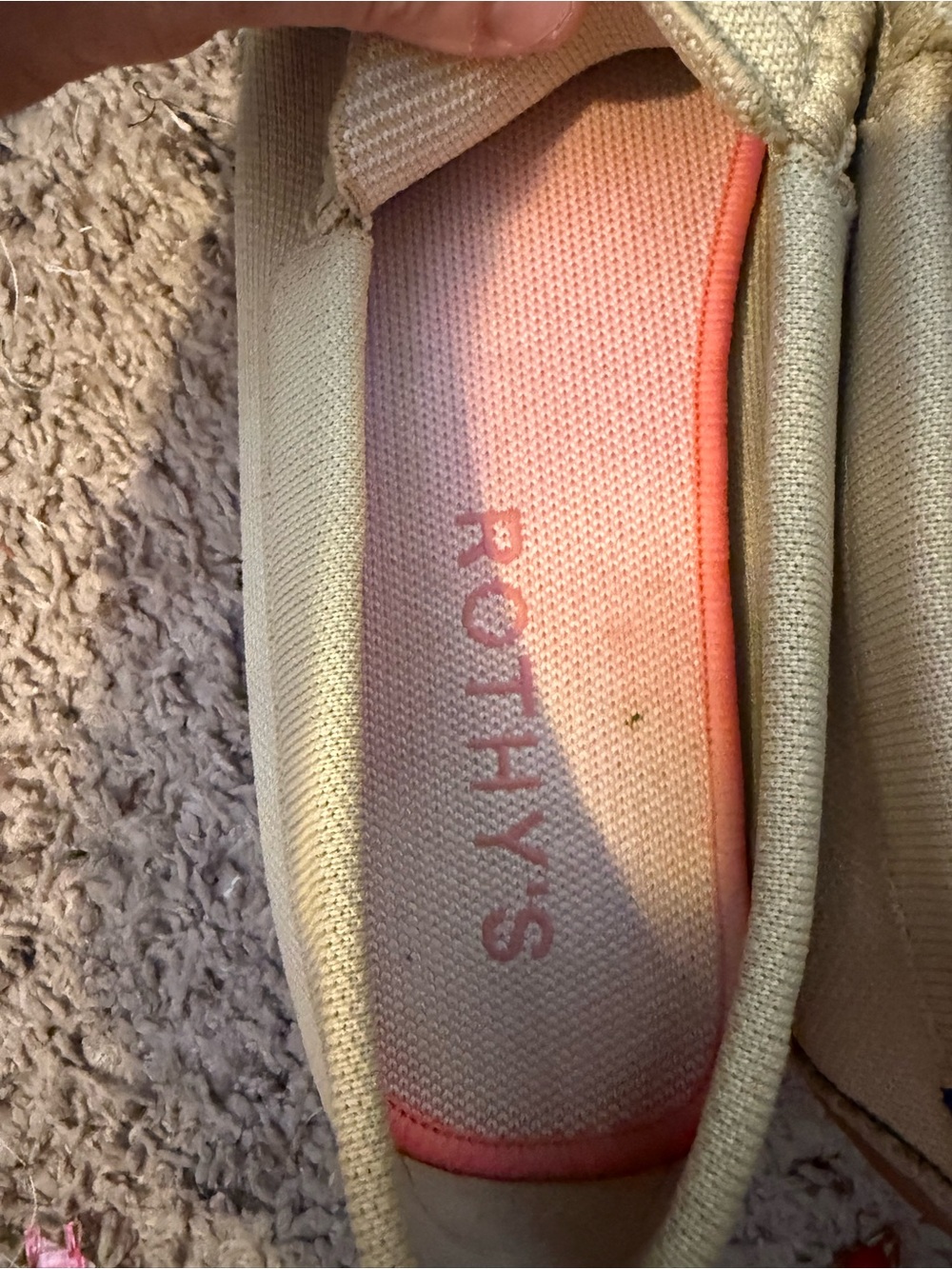 Rothy's Beige and Cream Knotted Canvas Driving Loafers - Picture 3 of 5